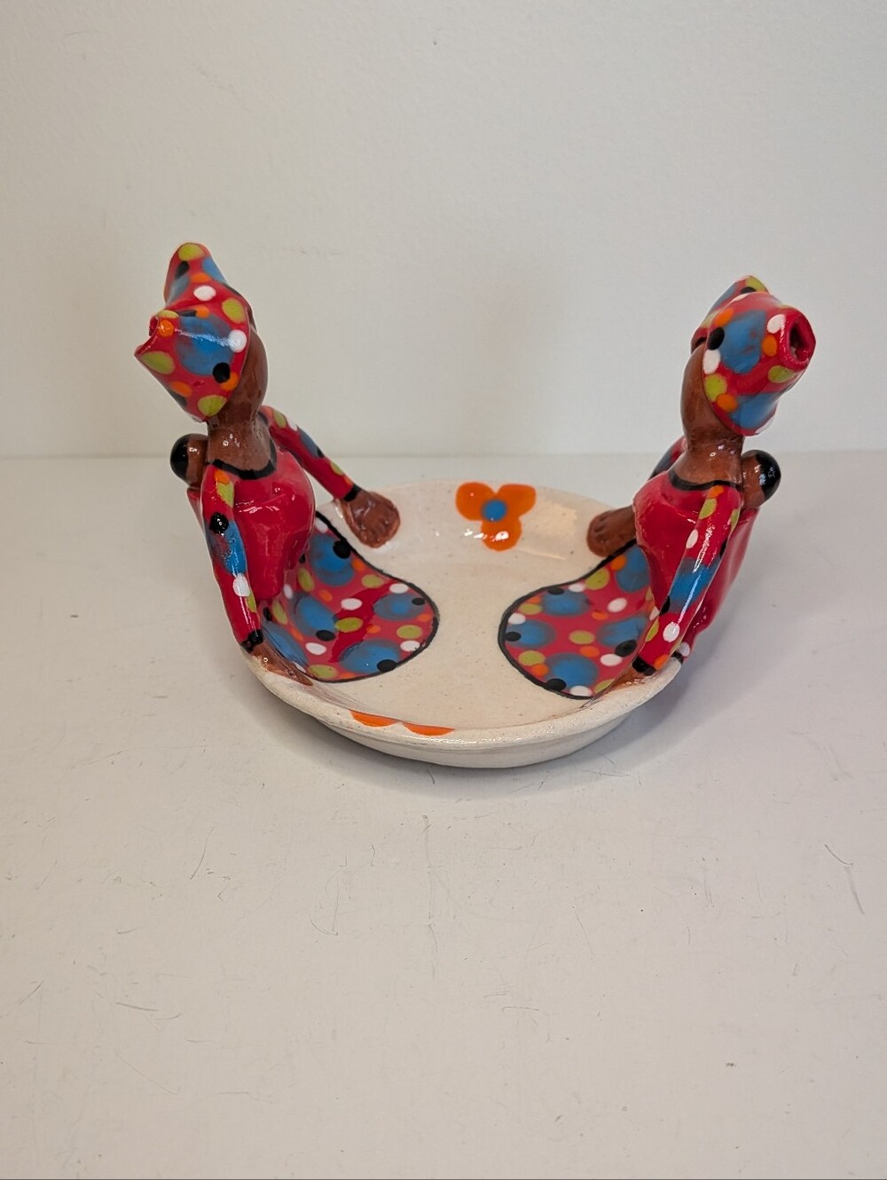 Zizamele Ceramics Ubuntu Two Mothers Babies Friendship Dish Bowl 2019